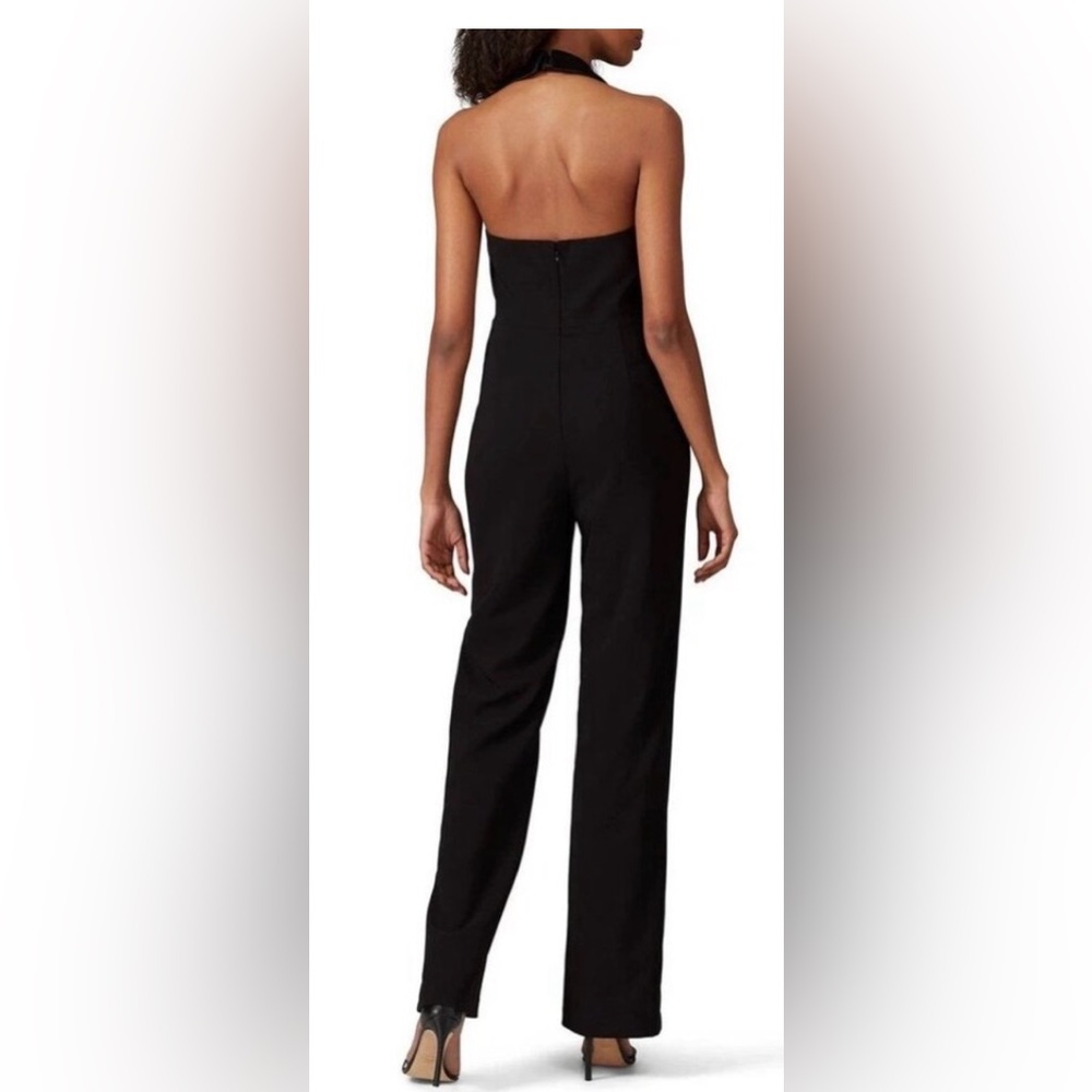 Elegant Black Tuxedo Jumpsuit - Picture 2 of 7